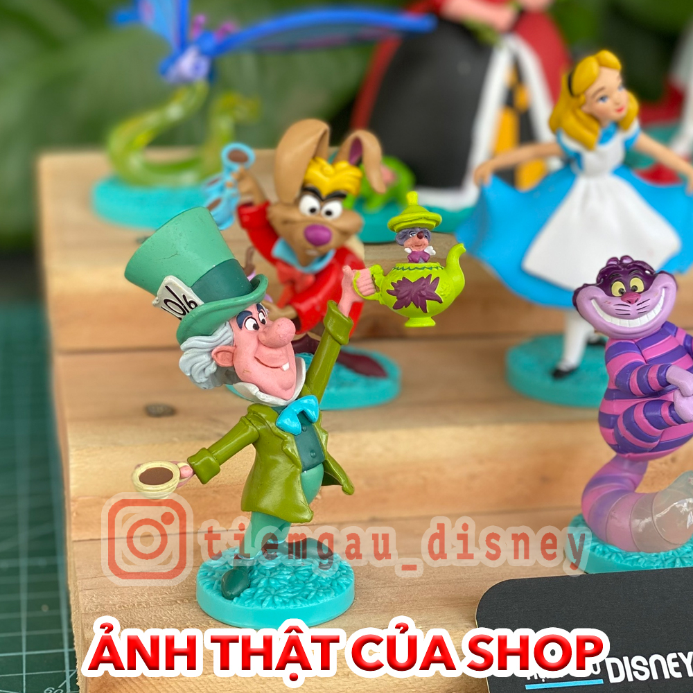 Bộ đồ chơi cao cấp các nhân vật trong phim Alice in Wonderland năm 1951  - Chính hãng Disney