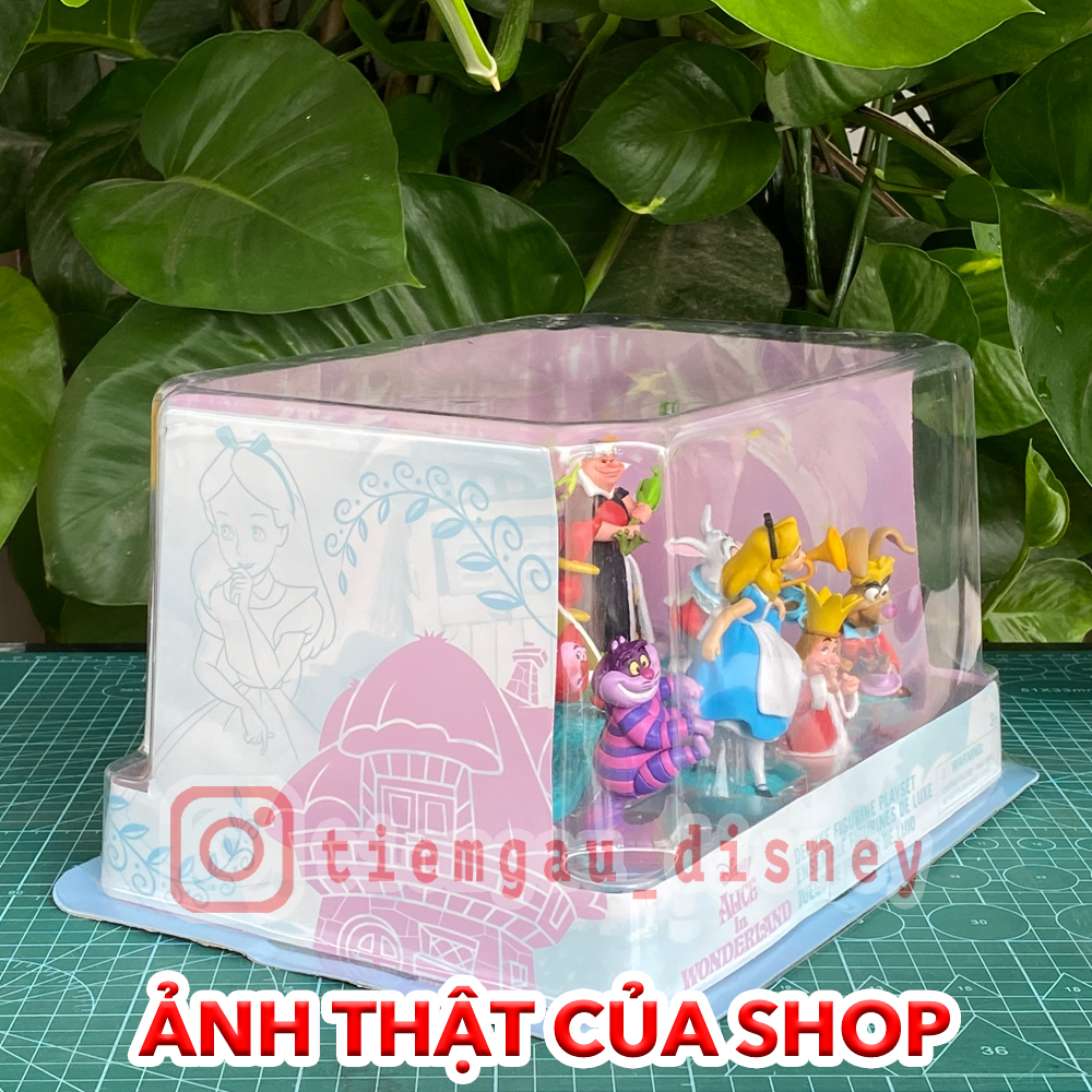 Bộ đồ chơi cao cấp các nhân vật trong phim Alice in Wonderland năm 1951  - Chính hãng Disney