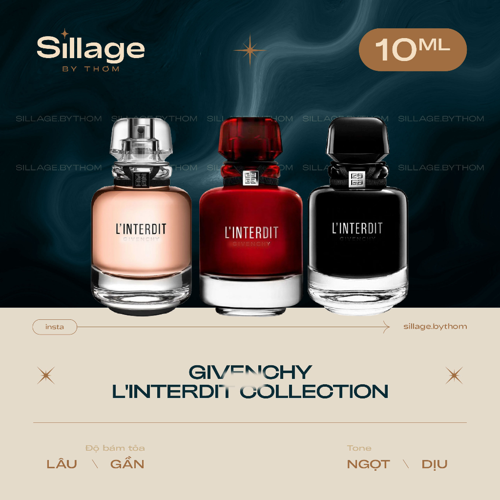 G I V E N C H Y L’INTERDIT ROGUE EDP L’INTERDIT EDP INTENSE | Mẫu thử nước hoa nữ