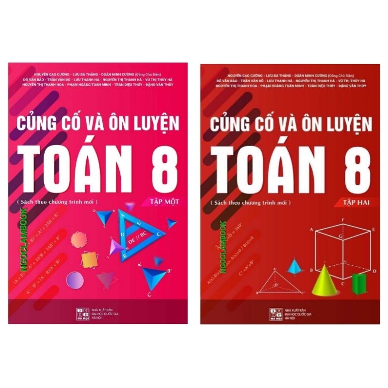 Sách - Combo Củng cố và ôn luyện Toán 8 - Hai tập