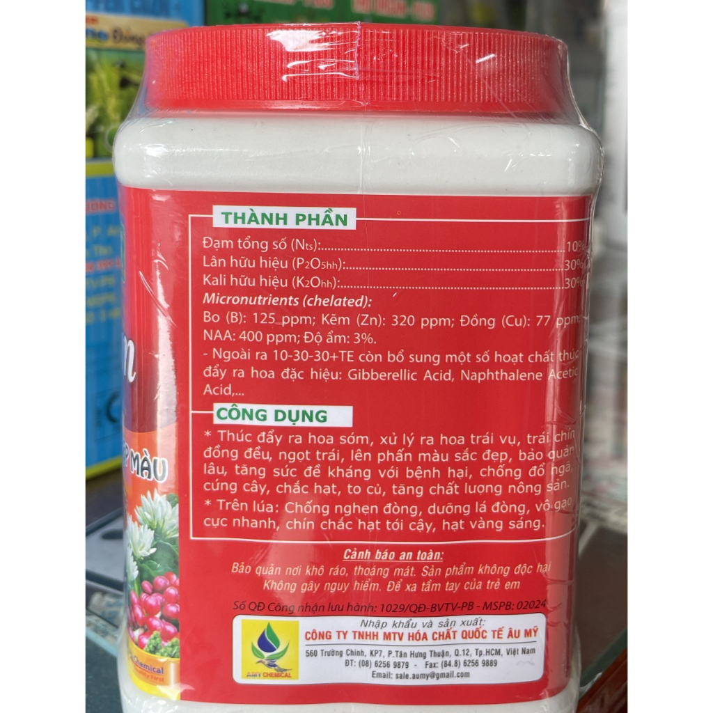 10-30-30 Nutri Blossom  - kích thích rat hoa trái vụ, vọt hoa, dưỡng hoa, tăng đậu trái