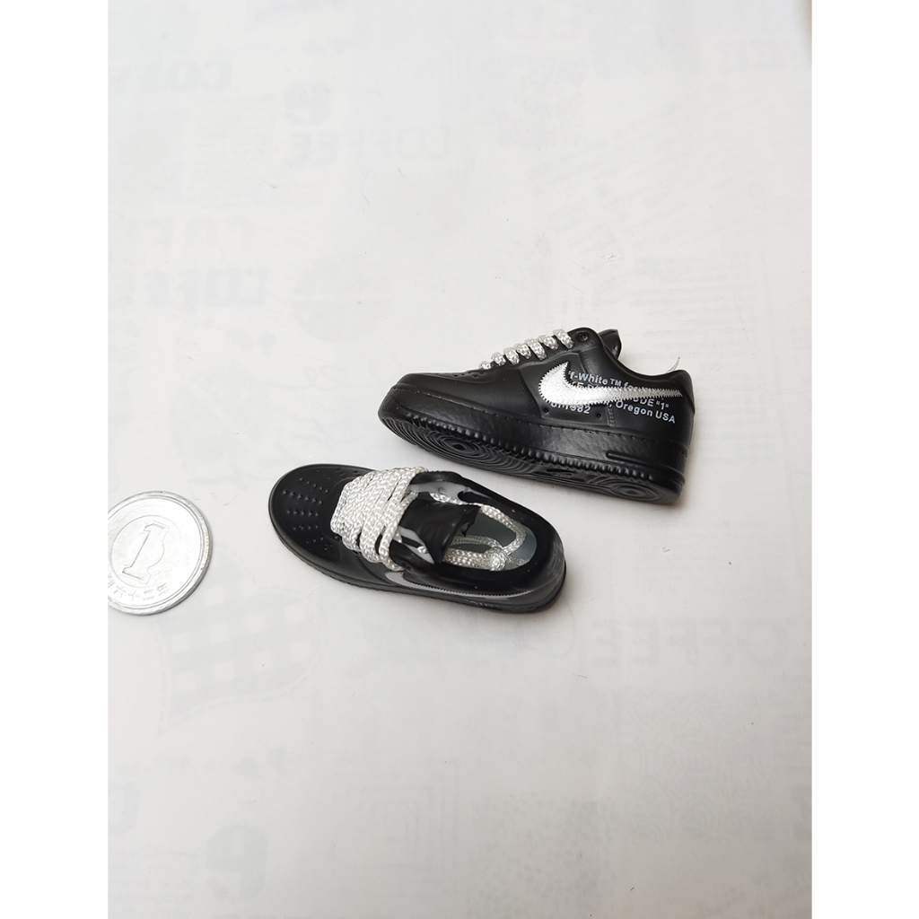 Giày rỗng búp bê, figure 1:6 Nike Air Force 1 Low Black White