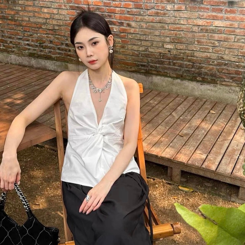 Áo yếm xoắn ngực nơ lưng Za.ra