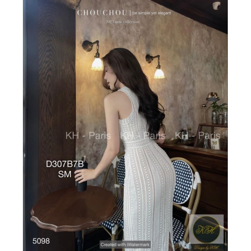 Đầm Dài Dự Tiệc Cao Cấp ,Váy Yếm Midi Ren Thiết Kế Ôm Body Hở Lưng Dáng Dài ,Khoét Eo Sexy ,Quyến Rũ