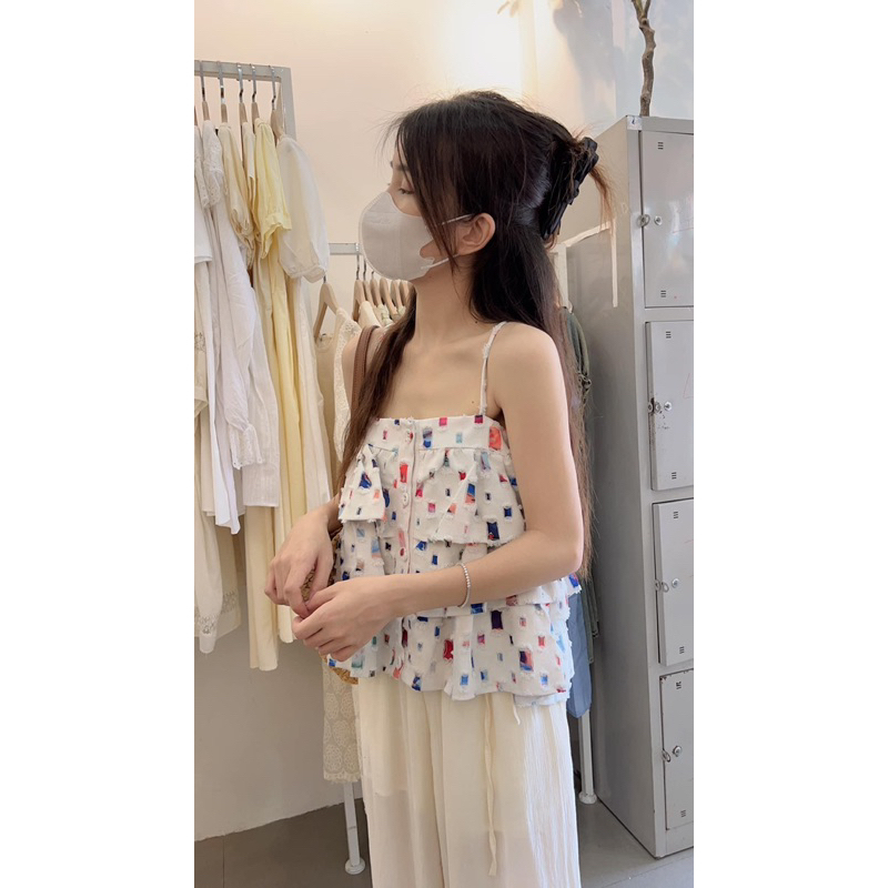 Áo 2 dây tầng cici 2621