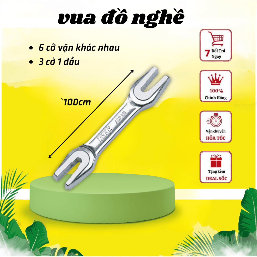 Cờ Lê Cân Vành KTC Chính Hãng - Cờ Lê Vặn Nan Hoa nhật
