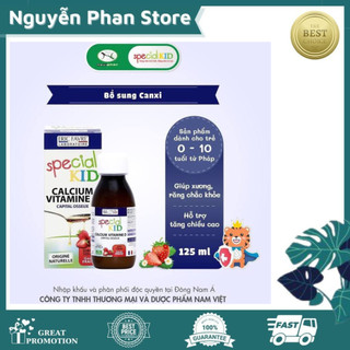 Siro hỗ trợ tăng chiều cao, bổ sung canxi và vitamin d - special kid calcium vitamine d 125ml