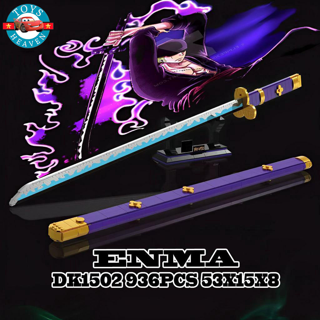 Đồ Chơi Lắp Ráp Mô Hình Kiếm Katana Diêm Vương Enma Của Roronoa Zoro Trong One Piece DK1502 Với 936+ Mảnh Ghép