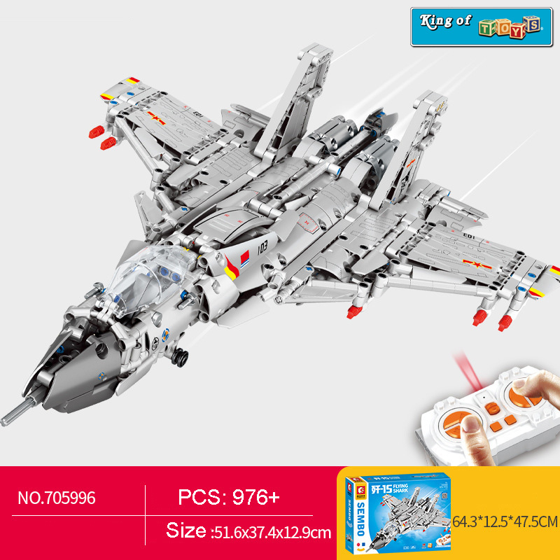 Đồ Chơi Lắp Ráp Kiểu Lego Điều Khiển Từ Xa RC Technic Mô Hình Máy Bay Tiêm Kích Phản Lực J15-20 SU35 705995-96 900+PCS
