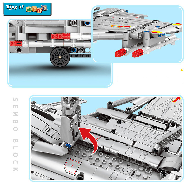 Đồ Chơi Lắp Ráp Kiểu Lego Điều Khiển Từ Xa RC Technic Mô Hình Máy Bay Tiêm Kích Phản Lực J15-20 SU35 705995-96 900+PCS