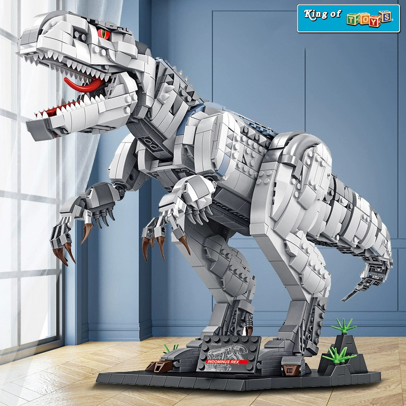 Đồ Chơi Lắp Ráp Kiểu Lego Mô Hình Khủng Long Bạo Chúa Tyrannosaurus T-Rex Model 611001, 611002 Với 1813 Mảnh Ghép
