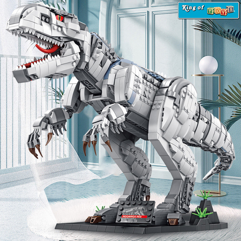 Đồ Chơi Lắp Ráp Kiểu Lego Mô Hình Khủng Long Bạo Chúa Tyrannosaurus T-Rex Model 611001, 611002 Với 1813 Mảnh Ghép