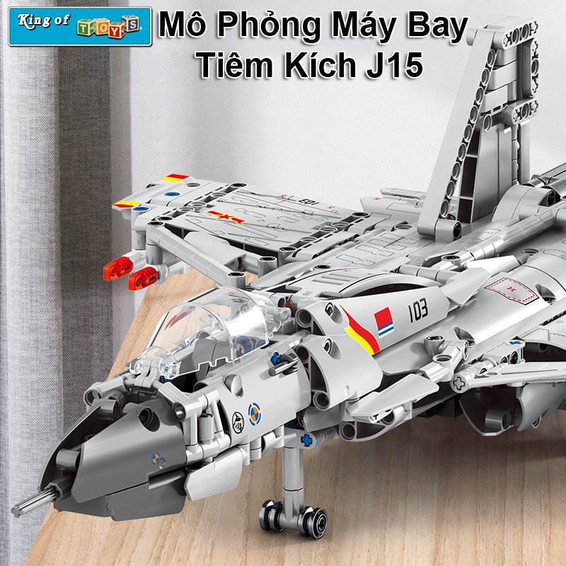 Đồ Chơi Lắp Ráp Kiểu Lego Điều Khiển Từ Xa RC Technic Mô Hình Máy Bay Tiêm Kích Phản Lực J15-20 SU35 705995-96 900+PCS