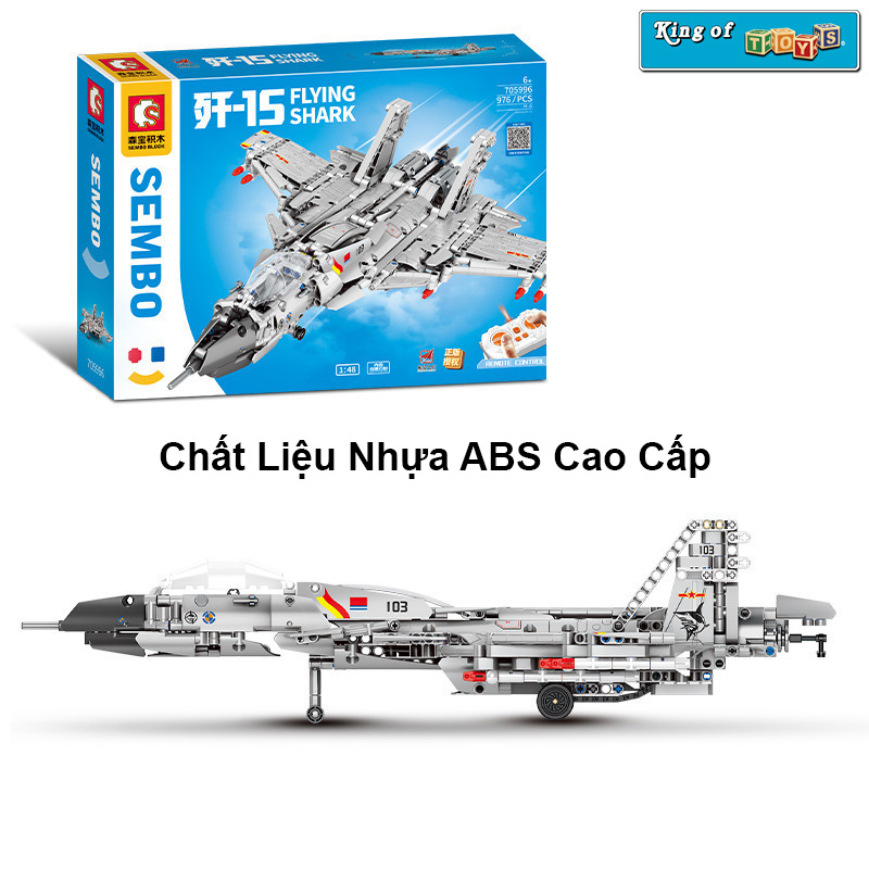 Đồ Chơi Lắp Ráp Kiểu Lego Điều Khiển Từ Xa RC Technic Mô Hình Máy Bay Tiêm Kích Phản Lực J15-20 SU35 705995-96 900+PCS