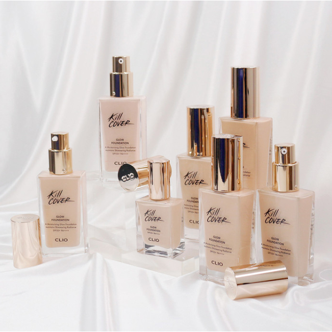Kem Nền Clio Kill Cover Glow Foundation SPF50+ PA++++ 38g Kèm cọ