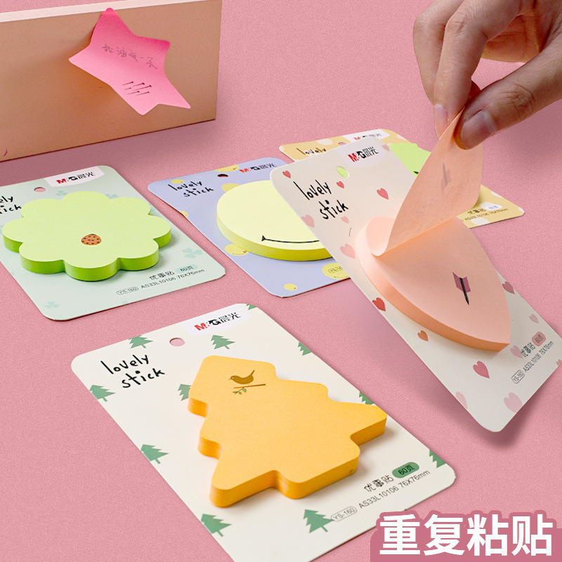 Set 60 Giấy Note Ghi Chú, Giấy Nhớ Nhiều Hình Dán Các Màu M&G- Giấy Nhớ Loại Chất Lượng Cao Tiện Lợi - 1 tệp YS-160