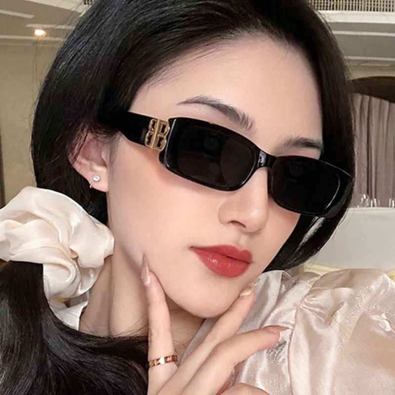 🍒🍒CHERRYKOKO Kính mát gọng chữ nhật thời trang sành điệu cho nam và nữ