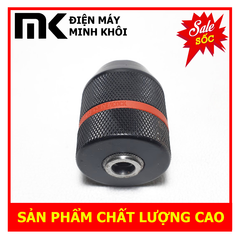 Đầu mang ranh Autolock mũi 10mm, hàng xịn đen gạch đỏ