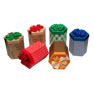 Hộp Quà Lục Giác Phượng Hoàng L012 - 16 x 21 cm