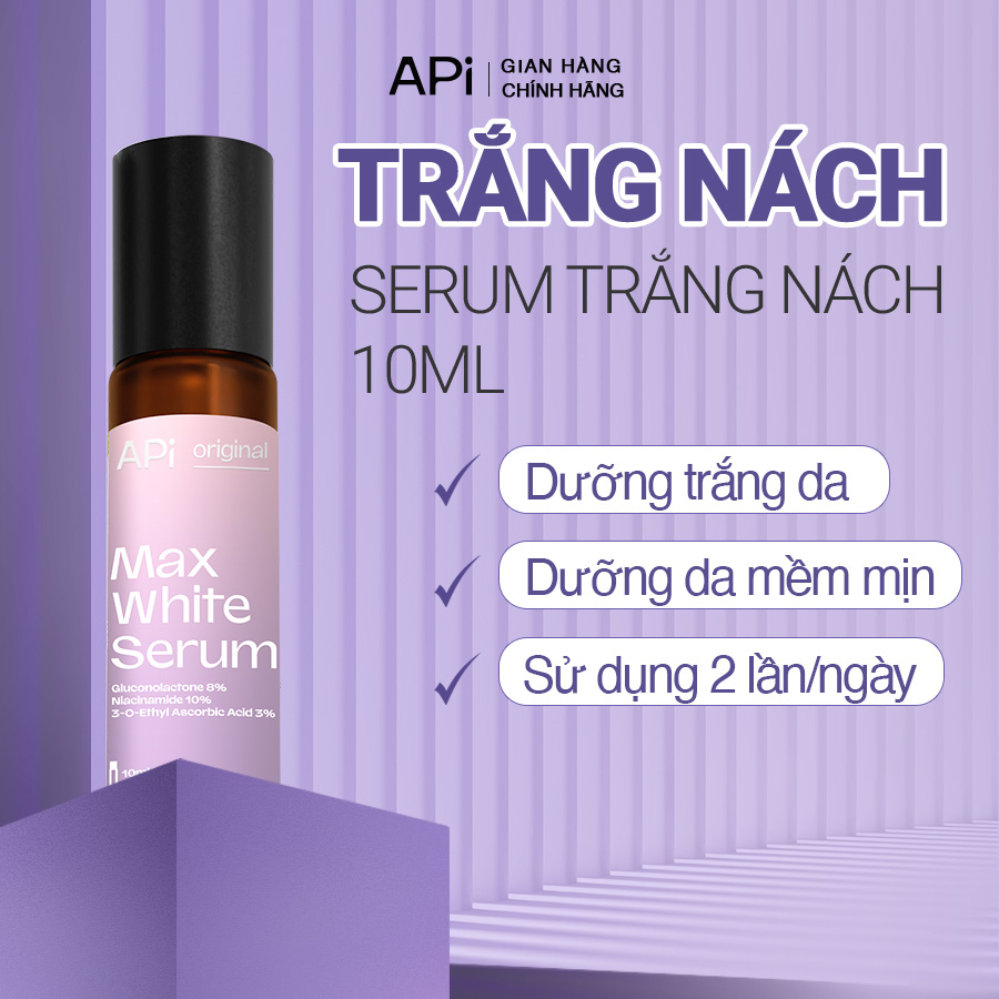 Serum giảm thâm nách, trắng nách, lăn nách mờ thâm cấp ẩm, ngăn tiết mồ hôi khử mùi hôi nách 10ml