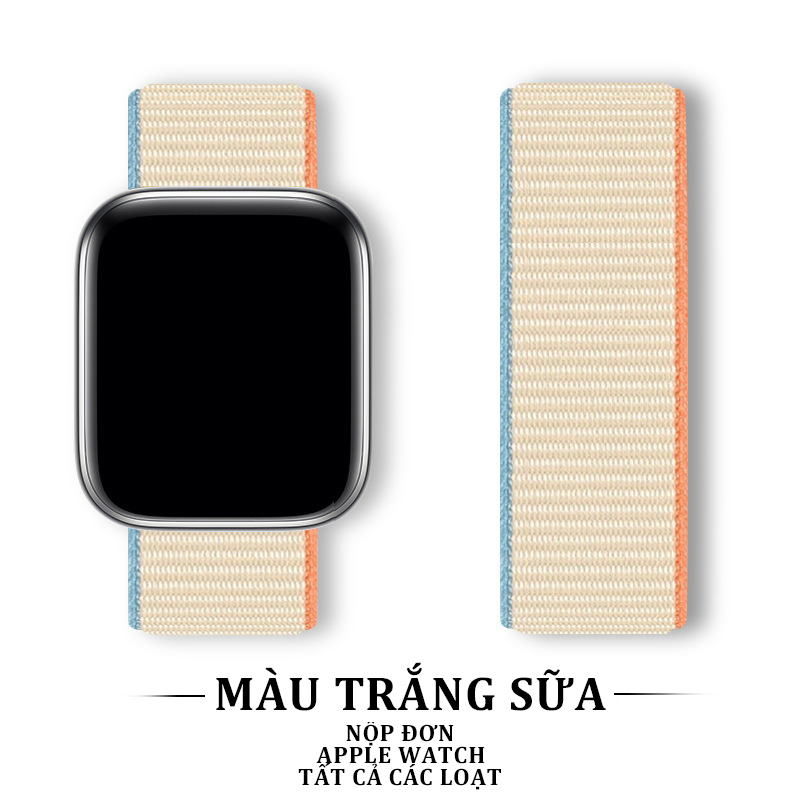 Dây Đeo Nylon Cho Đồng Hồ Thông Minh Apple Watch 44mm 40mm 49mm 45mm 41mm 42 / 38mm Series 7 8 3 6 Se ultra