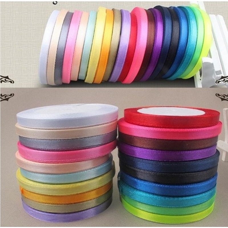 Cuộn ruy băng nhiều màu dài 22m, dây gói quà , gói hoa, dây trang trí,phụ liệu nơ bờm,