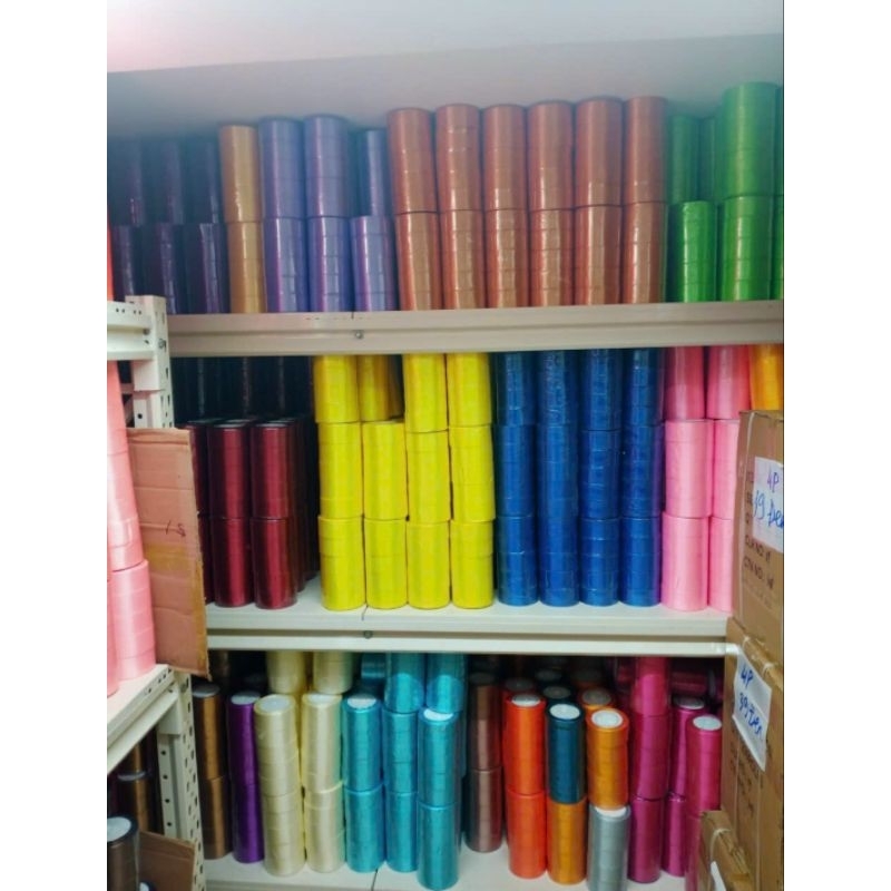 Cuộn ruy băng nhiều màu dài 22m, dây gói quà , gói hoa, dây trang trí,phụ liệu nơ bờm,