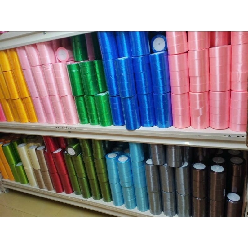 Cuộn ruy băng nhiều màu dài 22m, dây gói quà , gói hoa, dây trang trí,phụ liệu nơ bờm,