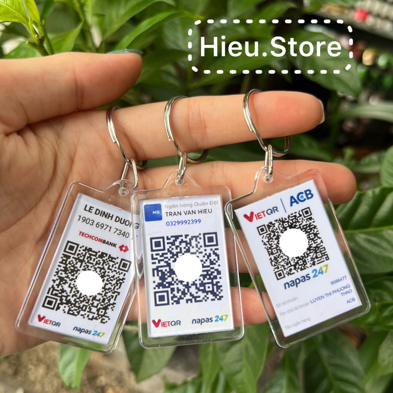 Móc khoá mã QR Chuyển Khoản Ngân Hàng