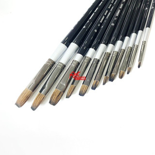 Full Size Cọ Vẽ Màu Nước Lông Sóc Đầu Dẹp Flat Sunway Basic B207
