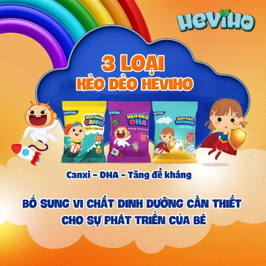 Kẹo dẻo HEVIHO DHA giúp cho bé thông minh