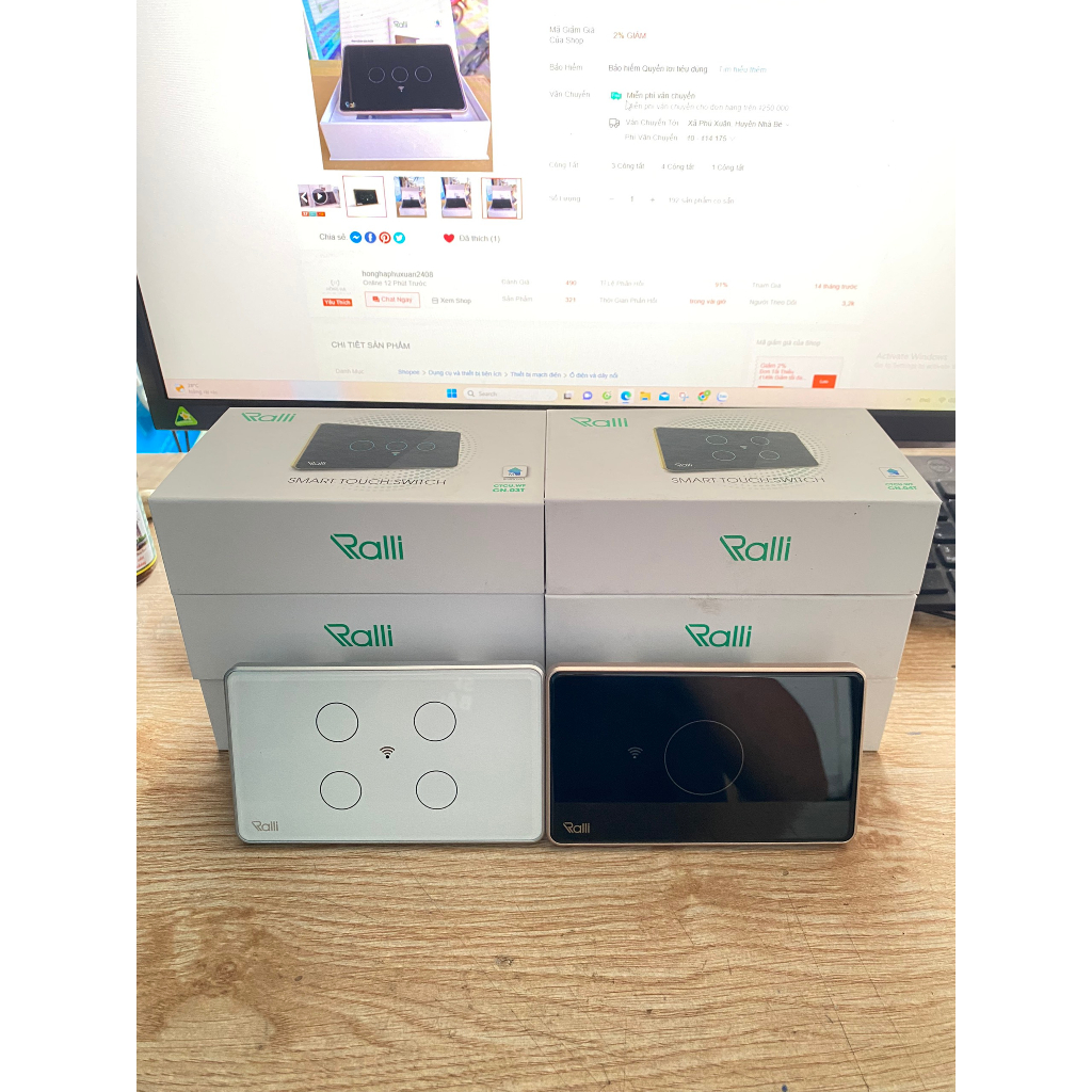 Công tắc thông minh Wifi Rạng Đông, thiết lập kịch bản, điều khiển qua APP,  Smart Home Rạng Đông + BH 1 năm