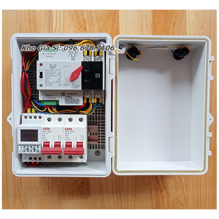 Bộ Tủ điện ATS 100A 220V - 2 Át 2P 63A LiOA - Time NKG5 đảo chiều 2 nguồn điện tự động 7 - 30 ngày