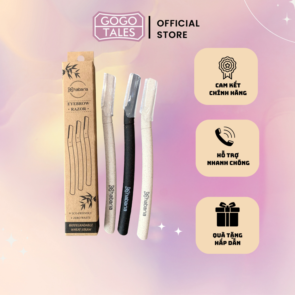 Dao cạo mày Habaria eyebrow smart trimmer hộp giấy