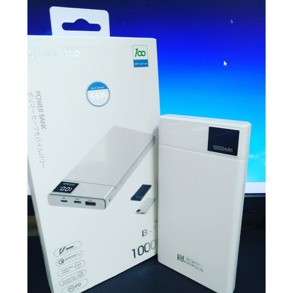 Sạc dự phòng 20W PIPIPOPO Pin/Sạc dự phòng 10000mah New Hỗ trợ Sạc nhanh PD