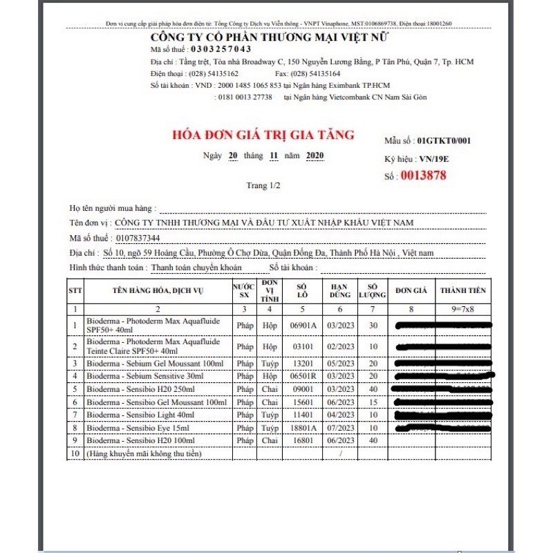 Nước tẩy trang bioderma 500ml cho da dầu, da khô và da nhậy cảm