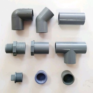 Co cút, nối, tê, bịt ren ống nhựa pvc phi 21
