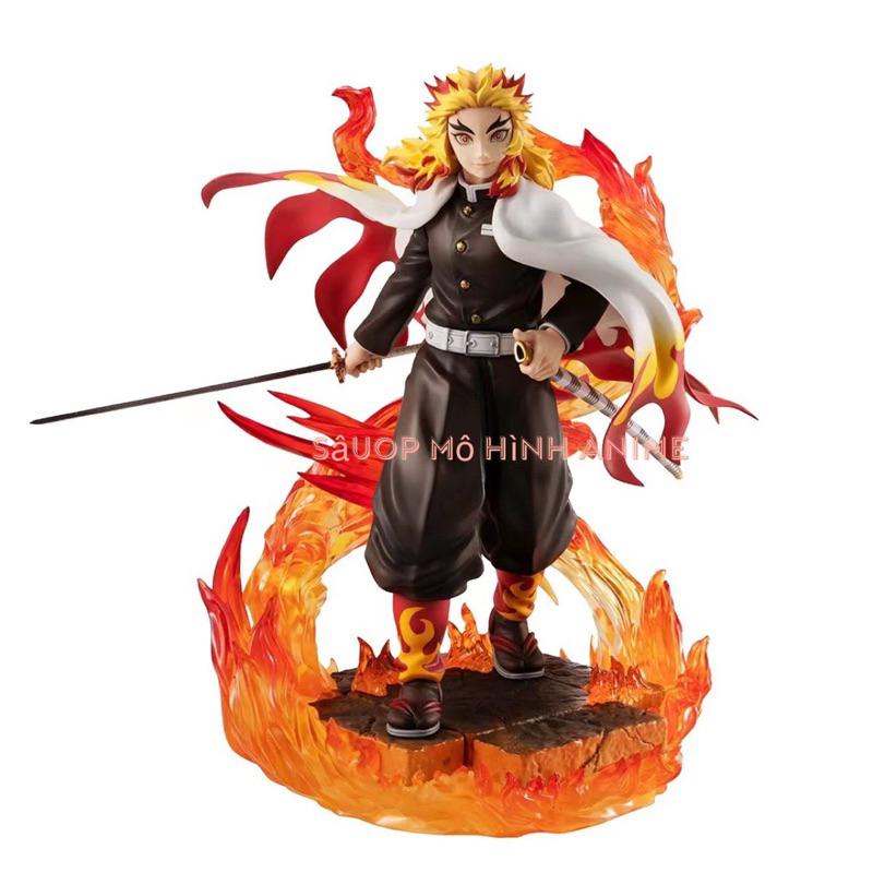 Mô hình Viêm trụ Rengoku kyojuro lửa chiến figure cao 22cm (Mô hình Anime Demon Slayer)