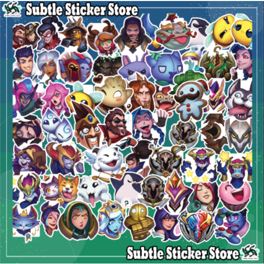 - Combo Set Sticker Emoji Lol /League of Legends - game Liên Minh Huyền Thoại dán trang trí siêu đẹp