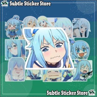 - Set 10/15 Sticker Aqua anime KonoSuba/KonoSuba: God's Blessing on This Wonderful World! chống nước siêu đẹp