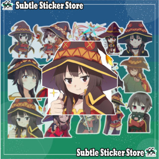 - Set 10/15 Sticker Megumin anime KonoSuba/KonoSuba: God's Blessing on This Wonderful World! chống nước cute
