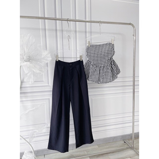 SP019870 SET ÁO ỐNG CARO BÍ QUẦN ĐEN
