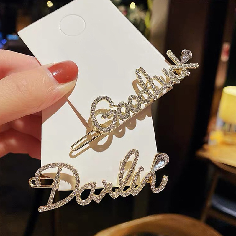 Beautycoco🍊Kẹp Tóc Nơ In Chữ Thời Trang Hàn Quốc Mới Cho Bé Gái Bán Sỉ