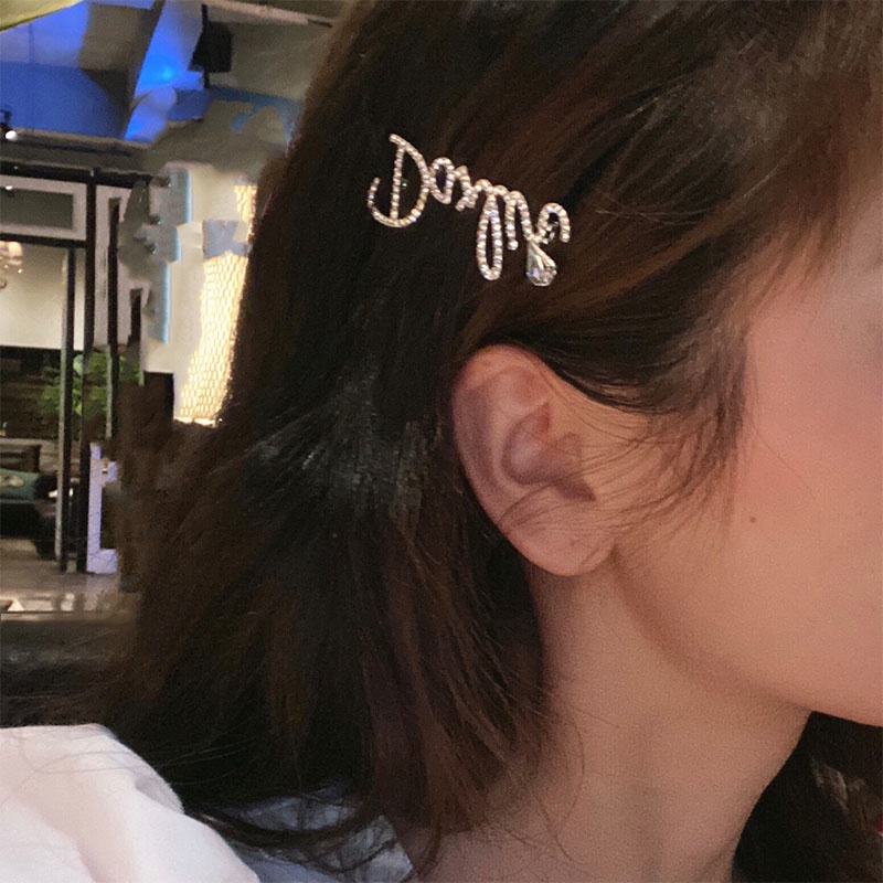 Beautycoco🍊Kẹp Tóc Nơ In Chữ Thời Trang Hàn Quốc Mới Cho Bé Gái Bán Sỉ