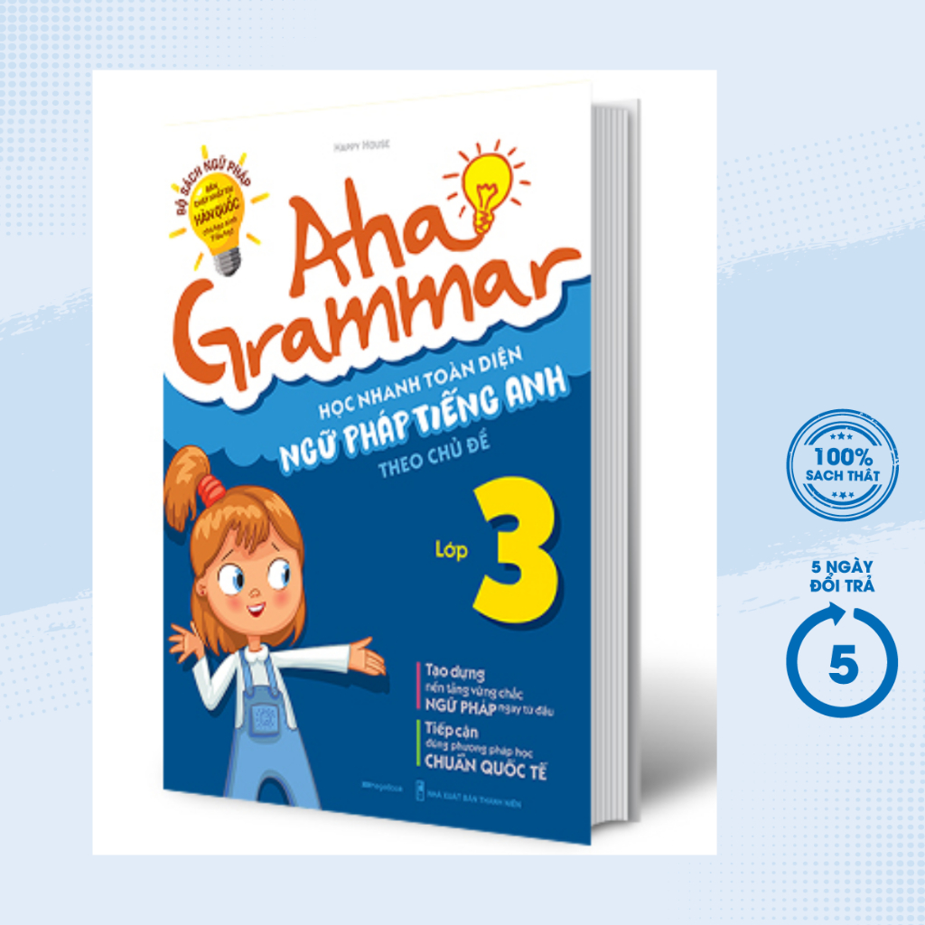 Sách - Aha Grammar - Học Nhanh Toàn Diện Ngữ Pháp Tiếng Anh Lớp 3 Theo Chủ Đề - MEGABOOK