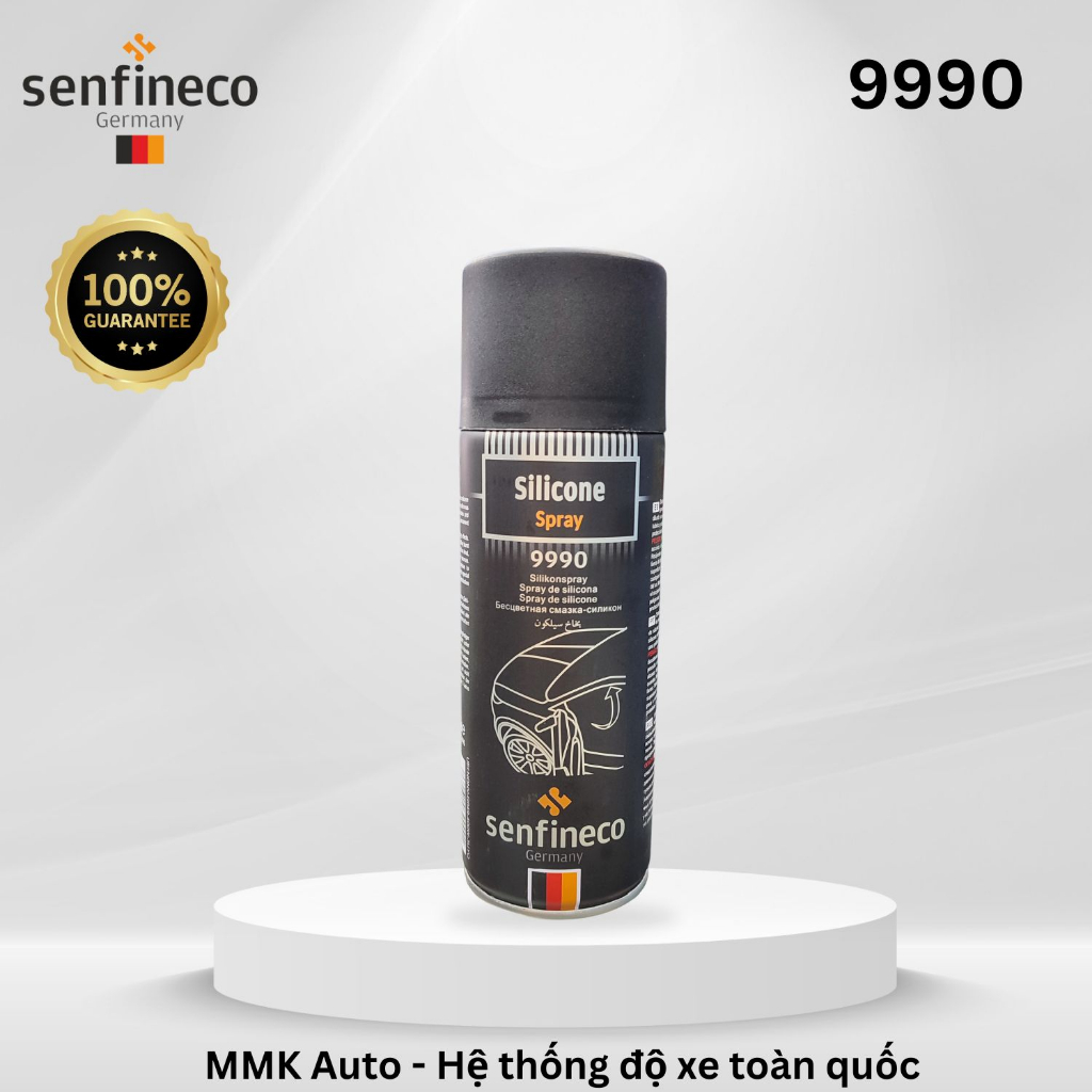 Xịt dưỡng làm mềm ron cao su, chống kẹt cửa kính xe ô tô Senfineco 9990