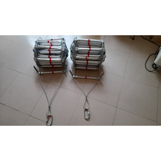 Thang dây thoát hiểm chống cháy cáp thép bậc nhôm cao cấp