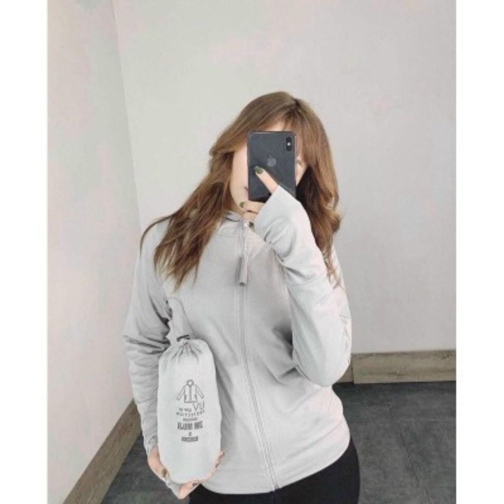 Áo Chống Nắng Nữ 2 Lớp chống tia UV cao cấp mũ có Vành Chất Liệu Vải Thông Hơi Chùm Kín Mặt CN25 | BigBuy360 - bigbuy360.vn