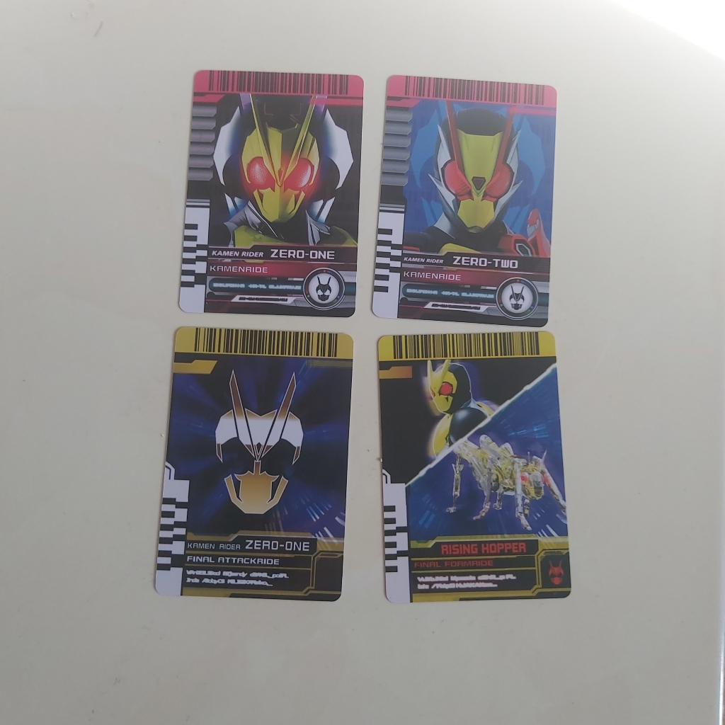 Đồ chơi 4 Rider card Sưu tập kamen rider Zero one  của series phim Siêu nhân Kamen rider Decade