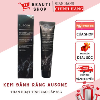 Kem đánh răng hơi thở thơm mát và làm trắng răng AUSONE 85g than hoạt tính cao cấp